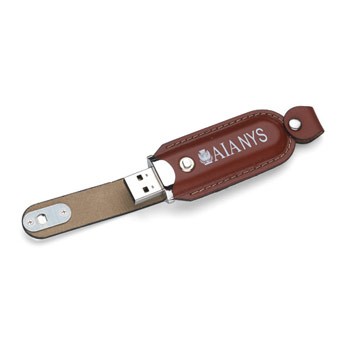 Rugged USB Flash Drive w/Key Chain (4 GB)