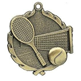 Medal, "Tennis" Wreath - 2 1/2" Dia.