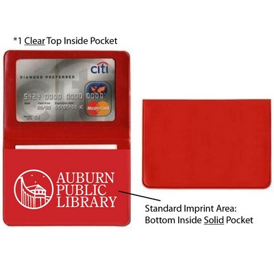 Card Case with 1 Clear Pocket