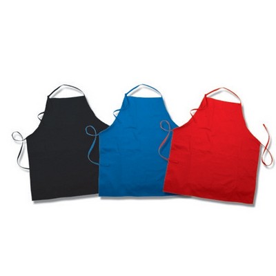 Poly Cotton Twill Deluxe Pocket Bib Apron w/Adjustable Neck Strap