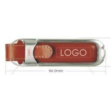 Leather Encased Metal USB Drive