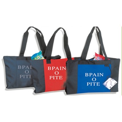 Poly Zipper Tote Bag (20"x15")