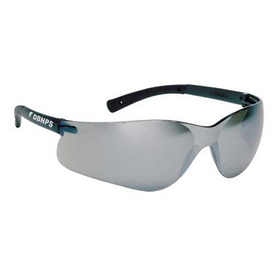Silver Lightweight Wrap-Around Safety Glasses