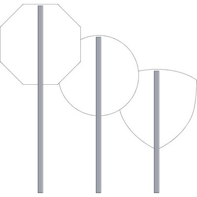 36" Aluminum Stake w/Foam Tape