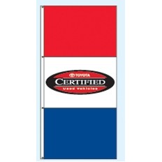 Double Faced Free Flying Drape Flags (Toyota® Certified Used Vehicles)