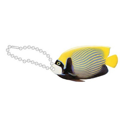 Tropical Fish Promotional Line Key Chain w/ Black Back (10 Square Inch)