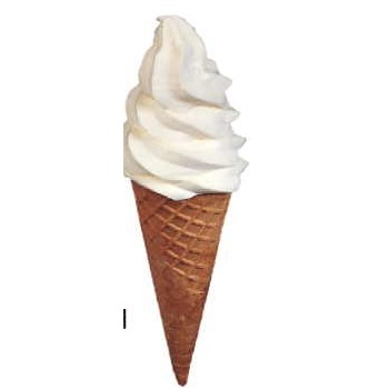 Ice Cream Cone Executive Magnet w/ Full Magnetic Back (10 Square Inch)