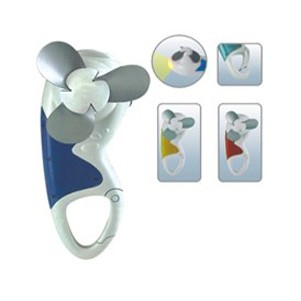 Small Carabiner Fan w/Light