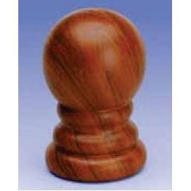 Slip Fit Wood Ball Pole Ornament