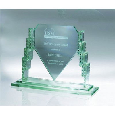 11" Jade Glass Armor Award