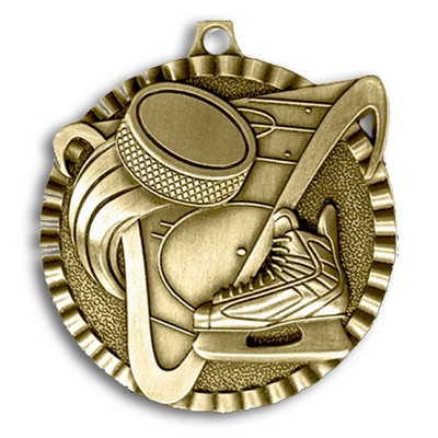 Hockey Stock Medal (2")