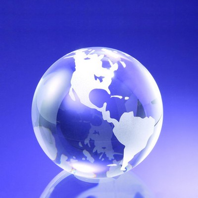 2 3/8" Clear Globe Award