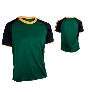 Youth Dazzle Cloth Soccer Jersey Shirt w/ Contrasting Shoulder & Cuff Trim