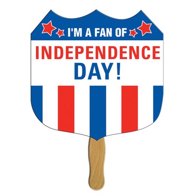 Road Sign Sandwiched Hand Fan