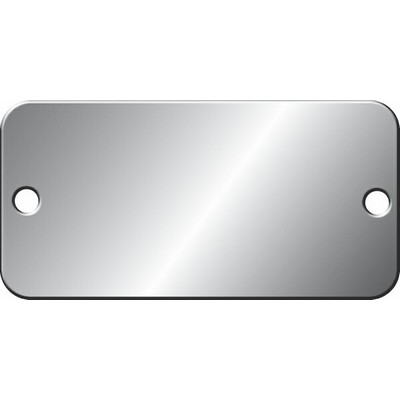 Stock Metal Blank Tags (2" x 1" Aluminum Rectangle)