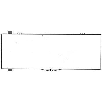Rigid Clear Hinged Plastic Box (9 15/16"x3 1/2"x5/8")