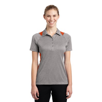 Sport-Tek® Women's Heather Colorblock Contender™ Polo.