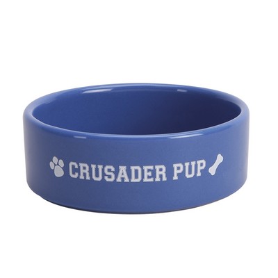 5 1/2" Matte/Gloss Ceramic Cat Bowl