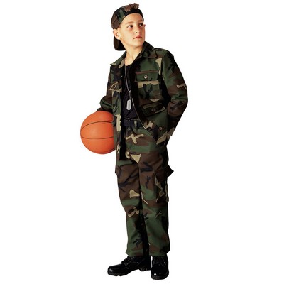 Kids Woodland Camo Battle Dress Uniform Pants (2-20 Even Sizes Only)