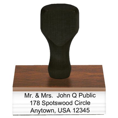 Print Rite Poly Die Traditional Hand Stamp (1"x8")