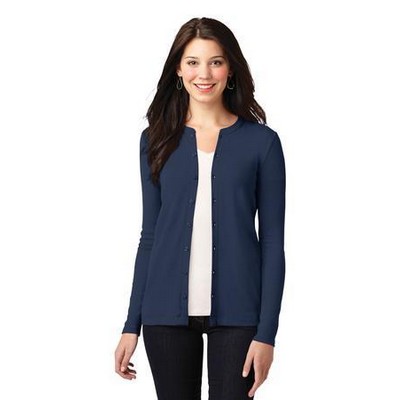 Port Authority® Women's Concept Stretch Button-Front Cardigan.