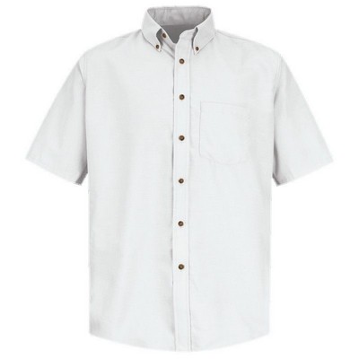 Red Kap™ Men's Short Sleeve Poplin Dress Shirt - White
