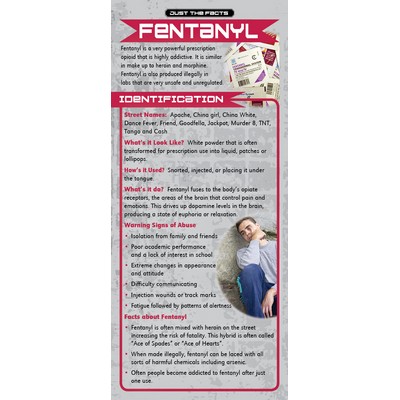 Fentanyl Just the Facts Rack Card (4" x 9")