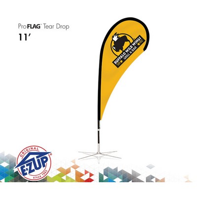 ProFlag™ 11' Tear Drop Flag w/Folding Base, Pole, & Storage Bag