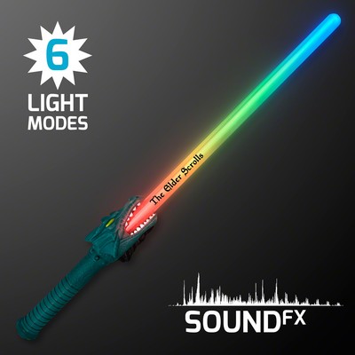 LED Dragon Saber Swords with Sound Effects - PRINTED