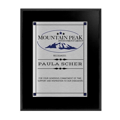 Larimer - Black Panel Plaque 9x12