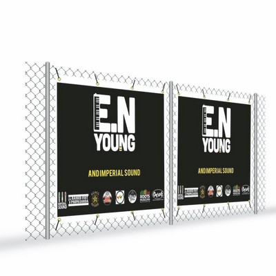 60"W x 36"H Fence Wrap, Vinyl, Double-Sided