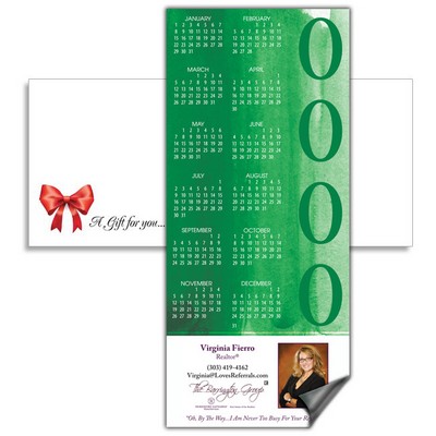 Magnetic Calendar with Envelope - Green