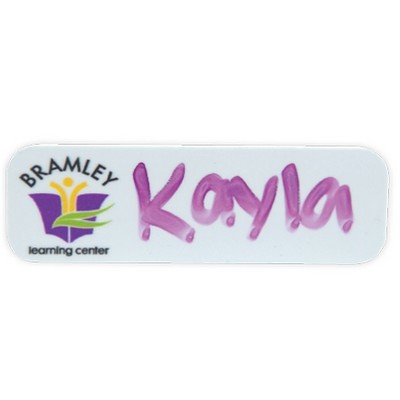 Full Color Erasable Badges (1"x3")