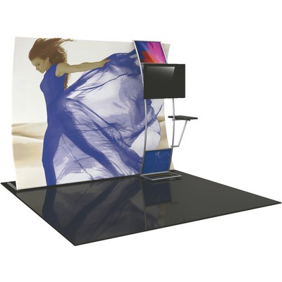 Formulate 10' VC9 Vertical Curved Fabric Backwall