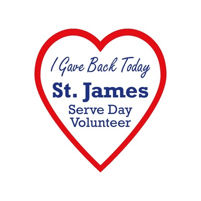 Heart Sticker | 2 3/4" x 3"| White Vinyl | Ultra Removable Adh Back | Screen