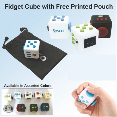 Fidget Cube w/Free Printed Pouch