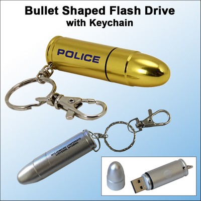 Bullet Shaped Flash Drive - 8 GB Memory
