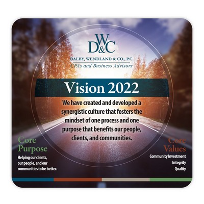 DuraTrac Matte Plus™ Hard Surface Mouse Pad w/Med-Duty Rubber Backing (7.5"x8"x1/8")