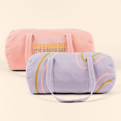 Small Colored Canvas Darling Duffel