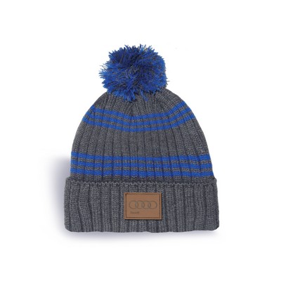 Fairbanks Rib Knit Tuque w/Stripes