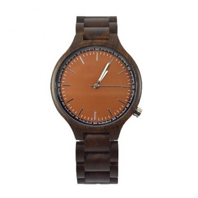 Dark Zebra Wood Watch