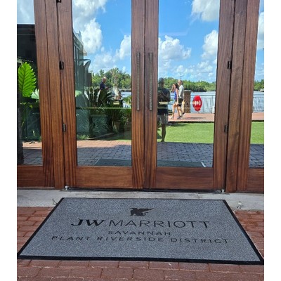 Outdoor or Indoor Logo Entry Mat - Brand Ambassador Logo Floor Mat -14' X 20'