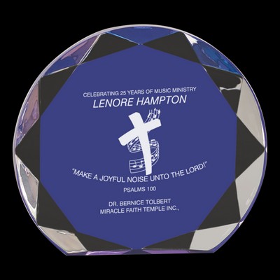 Blue Sunburst Acrylic Award (6¼")