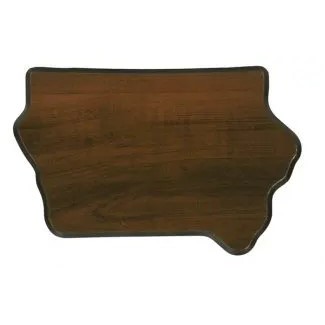 Iowa State Shaped Plaque (8 5/8"x12¾")