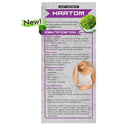 Kratom Just the Facts Rack Card (4" x 9")