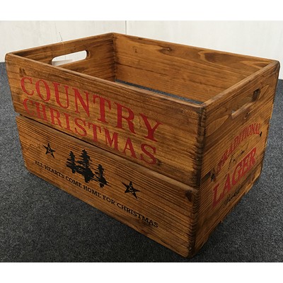 Fir Wood Storage Crate