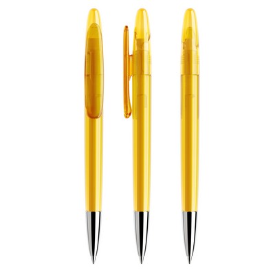 Prodir® Transparent w/Metal Nose Chrome Pen