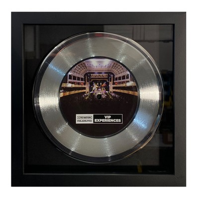Platinum Framed 7" Record - Black Backer - 10 x 10