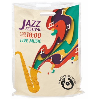 Digital Full Color 1-Sided Plastic Bag (13"x18")