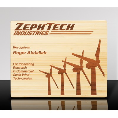ECO ASCENT: EcoEdge Bamboo Panel Wall Award w/Straight Edge